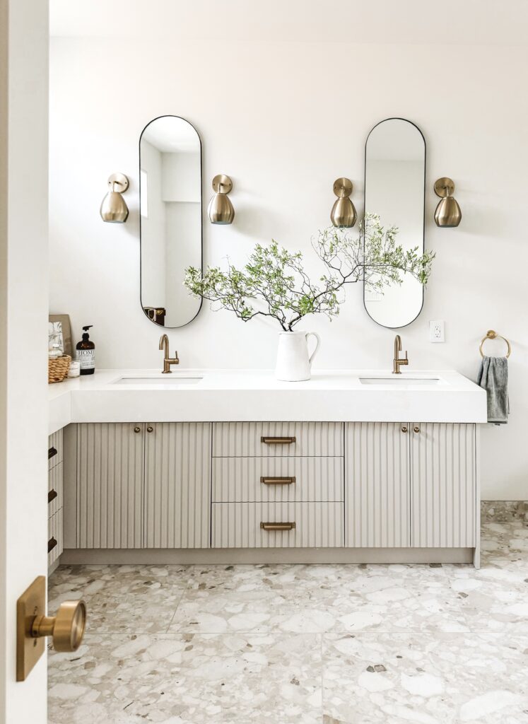 This stunning, luxe ensuite was completed on a budget - but you'd never know it to see it. 